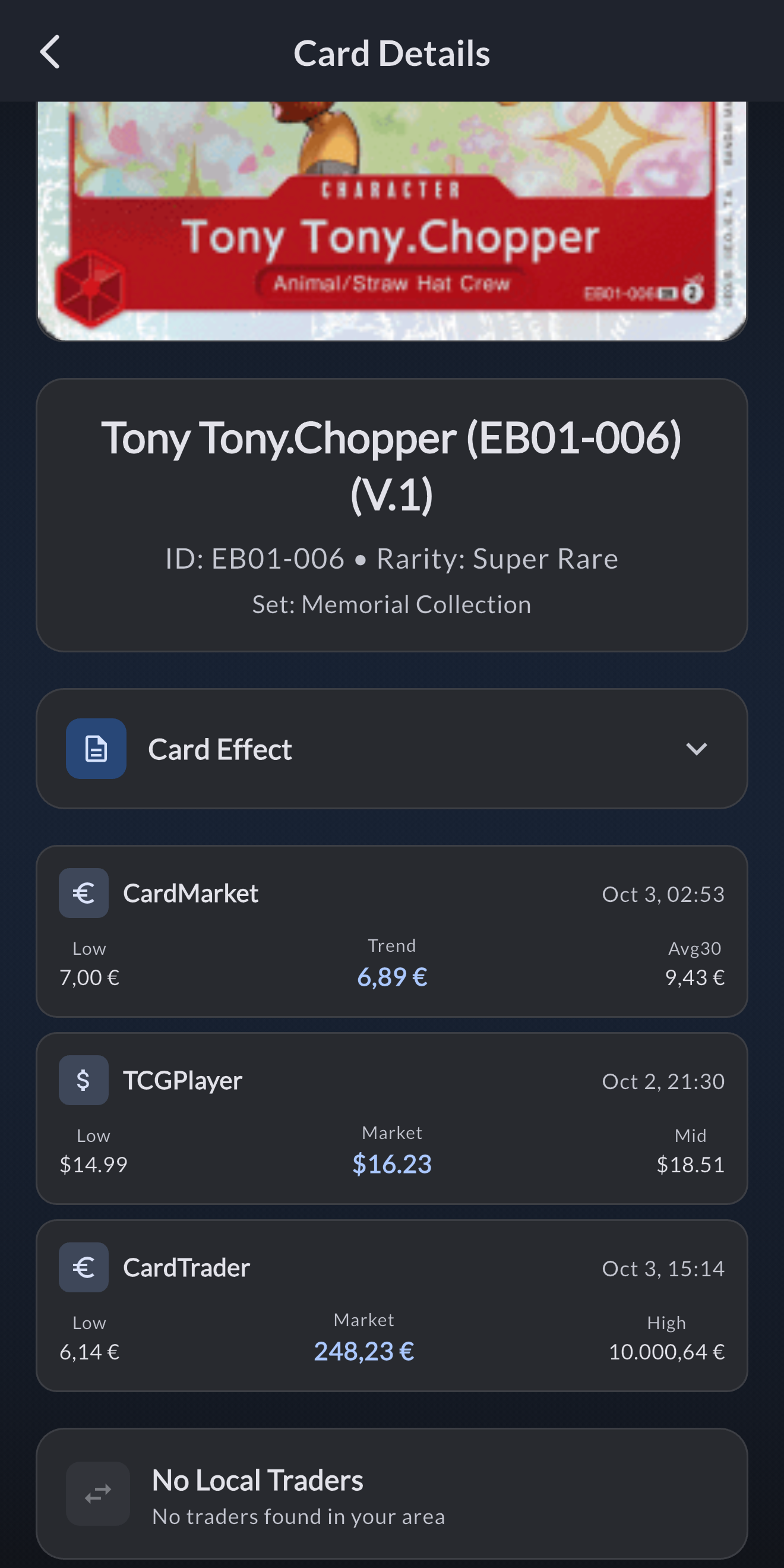 Real-Time Market Values